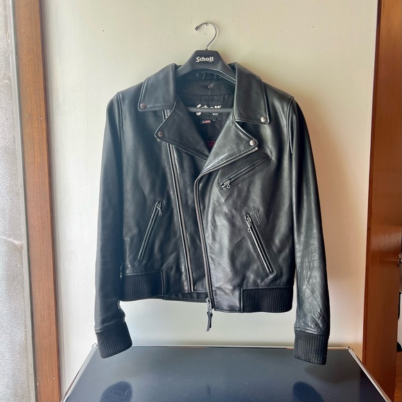 Amazing Vintage Schott Motorcycle Jacket, black leather (size Large) - Picture 1 of 5
